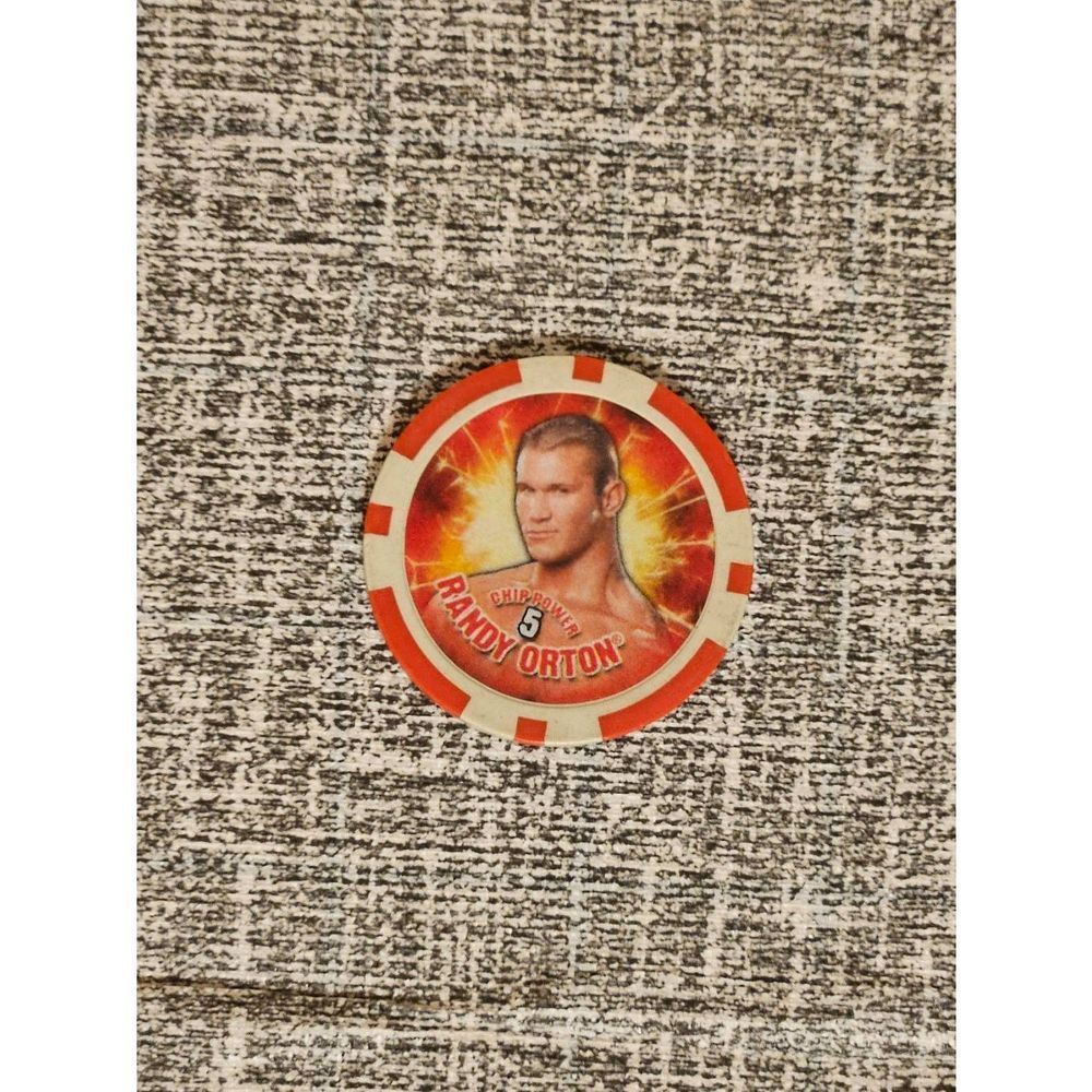 WWE Wrestling Poker Chip 2009 Topps Chip Randy Ortan Pre-owned WWF WCW AEW TNA
